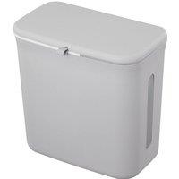 Garden Sanctuary 6.5L/5.5L Over-Cabinet Kitchen Bin, Dry Wet Separation, Grey