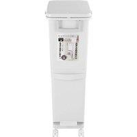 Garden Sanctuary 29L Double-Layer Rubbish Bin in White