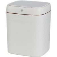 Garden Sanctuary 11L Battery Powered Automatic Motion Sensor Rubbish Bin in White