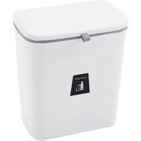 Garden Sanctuary Kitchen Compost Bin Hanging Trash Can in White