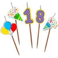 Global Journey Gifts Milestone 18th Birthday Cake Candle Set | Size: 1 Pack