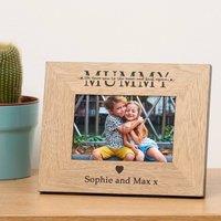 Uniqueful Personalised Anniversary Couple We Love You To The Moon Wood Frame in Beige | Size: 1 Pack
