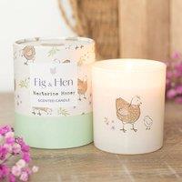 Uniqueful Mother Hen Nectarine Honey Candle in White | Size: 1 Pack
