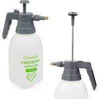 Crystals 3L Garden pressure Portable Hand Pump Chemical Weed Spray Water Bottle in White