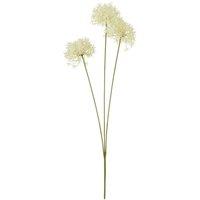 KDMD Three Head Cream Allium Faux Floral Spray for Elegant Decor