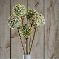 KDMD Green Allium Stem Faux Floral for Elegant Home Decor