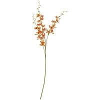 KDMD Orange Cymbidium Orchid Spray - Elegant Faux Floral for Decor
