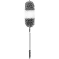 KDMD Extendable Microfiber Feather Duster Long Handle Cobweb Brush in Grey