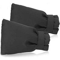 KDMD 2 Pack Outdoor Tap Frost Proof Thermal Insulation Covers Black