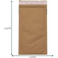 KDMD Kraft Padded Honeycomb Mailing Envelope 135x225x40mm in Brown