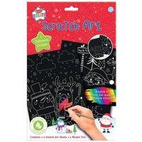 KDMD Festive Christmas Scratch Art 6 Pack in Red
