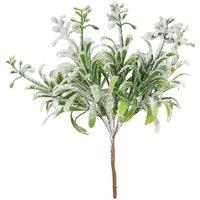 KDMD Snowy Foliage Pick H18cm 5 Pack in Green