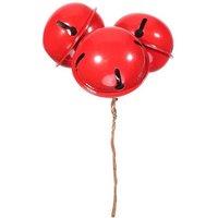 KDMD Red Bells on wire x3 5cm 3 Pack