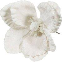 KDMD White Velvet Magnolia with Glitter edge Dia24cm 3 Pack