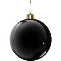 KDMD Black Shiny Shatterproof Bauble 20cm