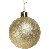 KDMD Gold Glitter Shatterproof Bauble x1 20cm