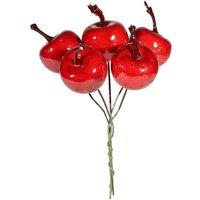 KDMD Apple Bunch Pick Red Artificial Flowers