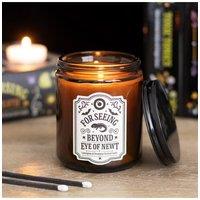 KDMD Eye of Newt Lemongrass & Eucalyptus Scented Candle - Apothecary Jar in Brown