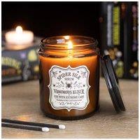 KDMD Spider Silk Serum Eucalyptus & Mint Candle - Halloween Apothecary Jar in Brown
