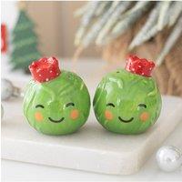 KDMD Brussels Sprout Salt & Pepper Shakers - Set of 2 Shakers in Green