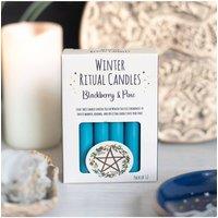 KDMD Blackberry & Pine Winter Ritual Spell Candles - Pack of 12