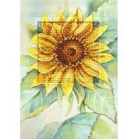 Orchidea Counted Cross Stitch Kit: Greetings Card: Sunflower