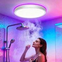 FLAVORA Waterproof Smart LED Shower Light Bathroom Light in White