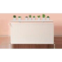 FLAVORA 90cm White Radiator Cover Shelves | Size: 600mm