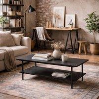 Wyld Haus Cambridge Black Coffee Table with Lower Shelf