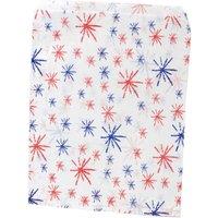 KDMD 7 x 9 inch Starburst Paper Bags in White