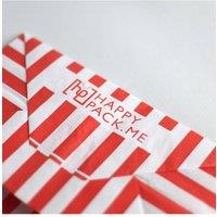 KDMD Red Candy Stripe Paper Carrier Bags 25 pack