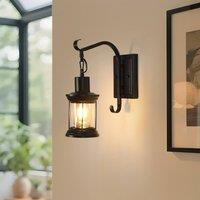 Goeco American Industrial Black Wall Sconce Lighting, Vintage Iron Wall Lamp