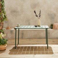 sweeek Metal garden table for 4 people in Green