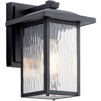 Netlighting Kichler Cappanna Small Outdoor Wall Lantern Black IP44 1x E27