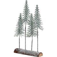 Love Lace Medium Snowy Spindle Tree Quad In Wood Log in Brown