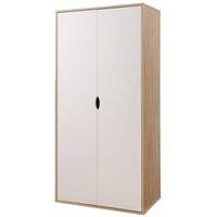 Timber Art Design Alton 2 Door Double Wardrobe Bedroom Furniture Cupboard in Light Oak