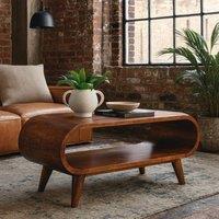 Wyld Haus Porquerolles Nordic Mango Wood Low Coffee Table Brown