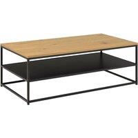 Furniture To Go Gila Coffee Table with Open Shelf in Oak & Black