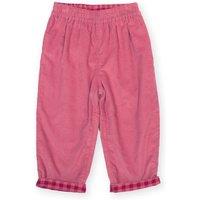 Kite Girl's Damson Check Reversible Pull Ups in Pink | Size: 18-24 m
