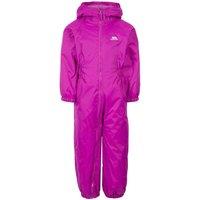 Trespass Babies Button Rain Suit in Fuchsia | Size: 6-12 m