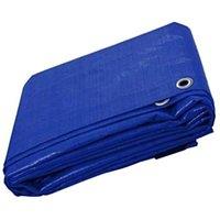 KAV Pack of 2 Waterproof Heavy Duty 130GSM Multifunctional Quality Cover Tarp With Eyelets in Blue