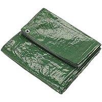 KAV Pack of 2 Waterproof Heavy Duty 130GSM Multifunctional Quality Cover Tarp With Eyelets in Green