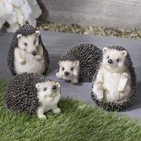 Pelle & Sol Set of 4 Hedgehog Garden Ornaments Outdoor Animal Decoration Statues