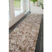 Kukoon Runner Rug Beige Brown Super Soft Shaggy Long Hallway Rugs | Size: 60 cm x 240 cm
