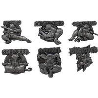 Teenage Mutant Ninja Turtles Limited Edition Set of 6 Pin Badges in Metallics