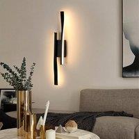 Goeco Indoor LED Wall Light, 16W, Minimalist Design Modern, Black Line 3000K