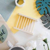 Natural Spa Cosmetics Natural Bamboo Soap Draining Dish - Ladder style