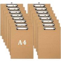EONLION 16x A4 Wooden Clipboard Office School Hardboard Writing in Natural | Size: 220 cm x 80 cm
