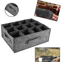 SPETLEK Felt Drink Holders, Motorhome Camping Glass Plate Cup in Grey | Size: 100 cm x 60 cm