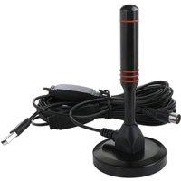 SPETLEK Outdoor Aerial 22dBi Digital TV Antenna Aerial DVB-T2 Car in Black